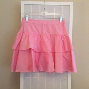Pink jcrew mini skirt